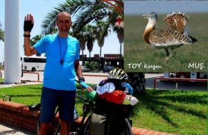 Yaşadığı Yalova’dan memleketi Muş’a pedallıyor: Toy kuşlarının yaşaması için bisikletle 1.550 km!